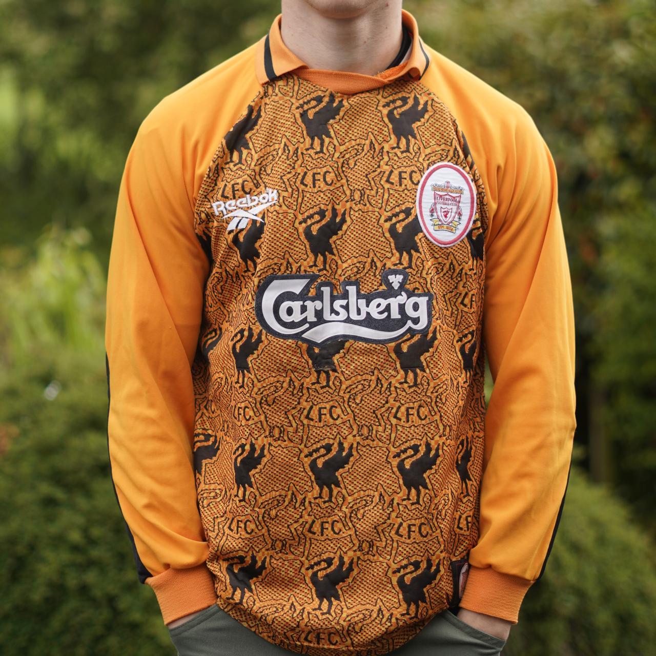 1996/97 Liverpool Goalkeeper Away Shirt by Size Small