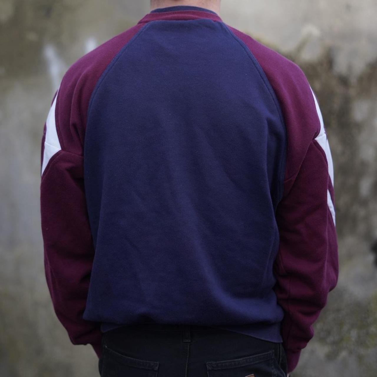 'Stripes' Adidas centre logo sweatshirt. Size Medium