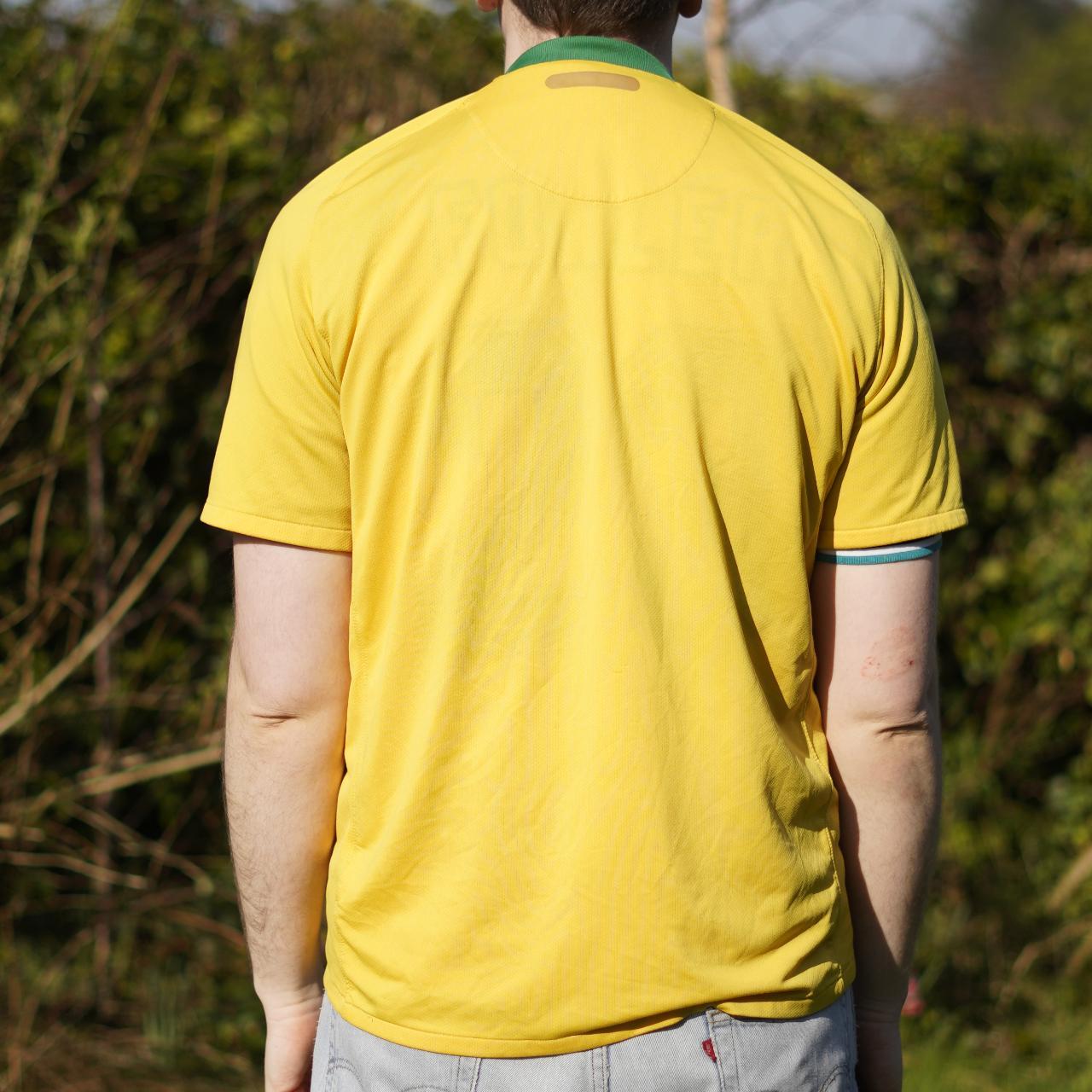 2010 Brazil Home Shirt by Nike. Size XL