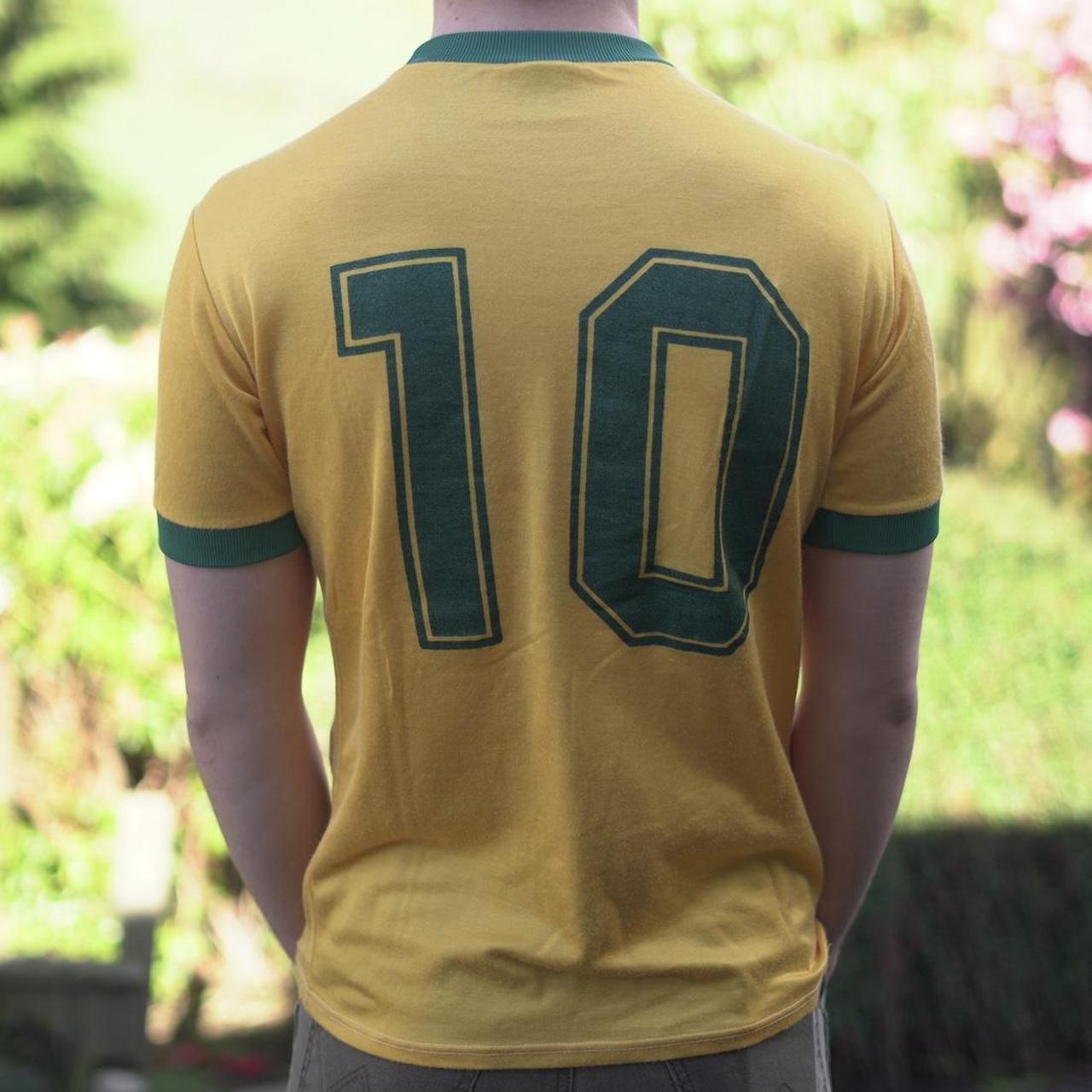 1982/85 Brazil Home Shirt by Topper - (Zico #10). Size Small