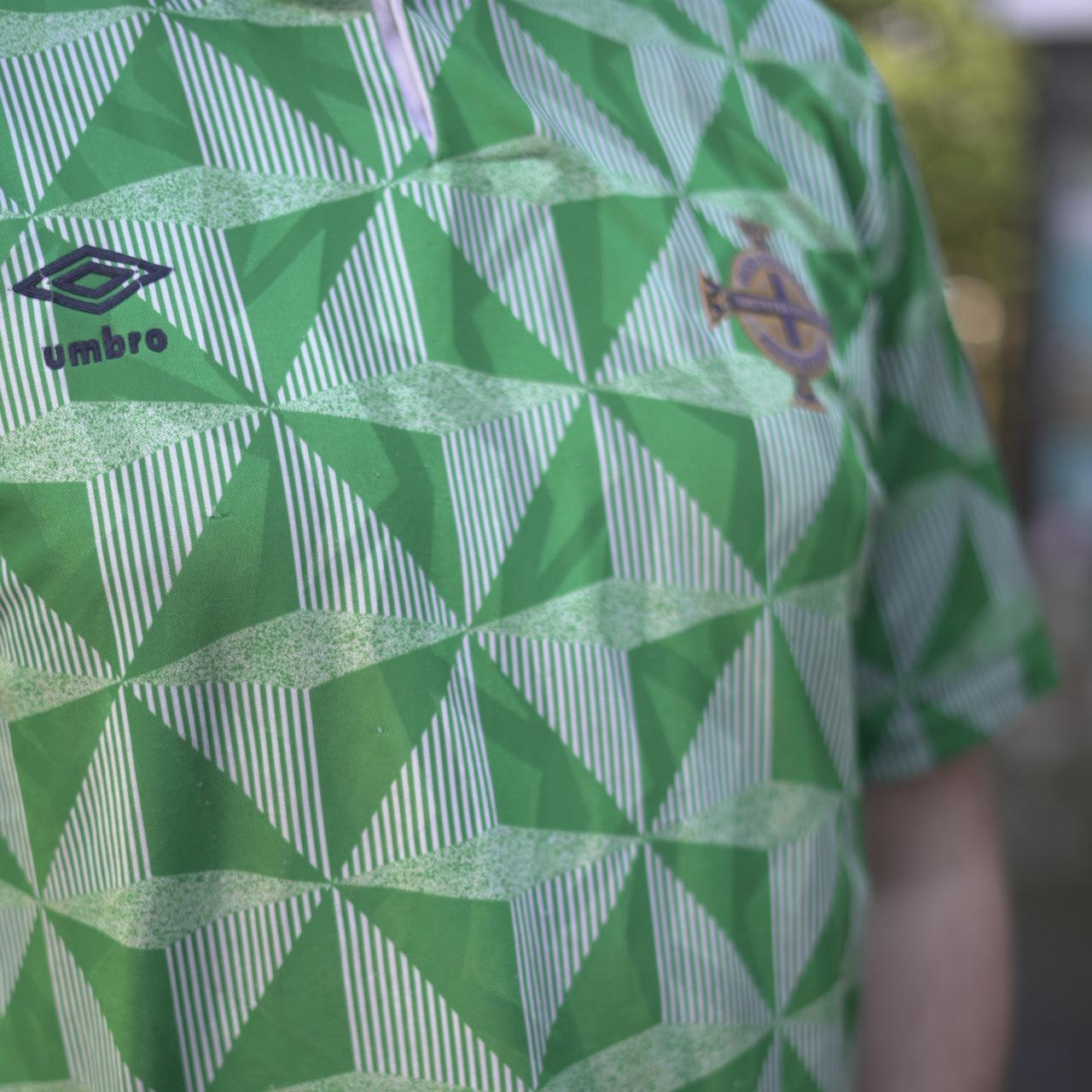 1990 Northern Ireland Home Shirt by Umbro. Size XL