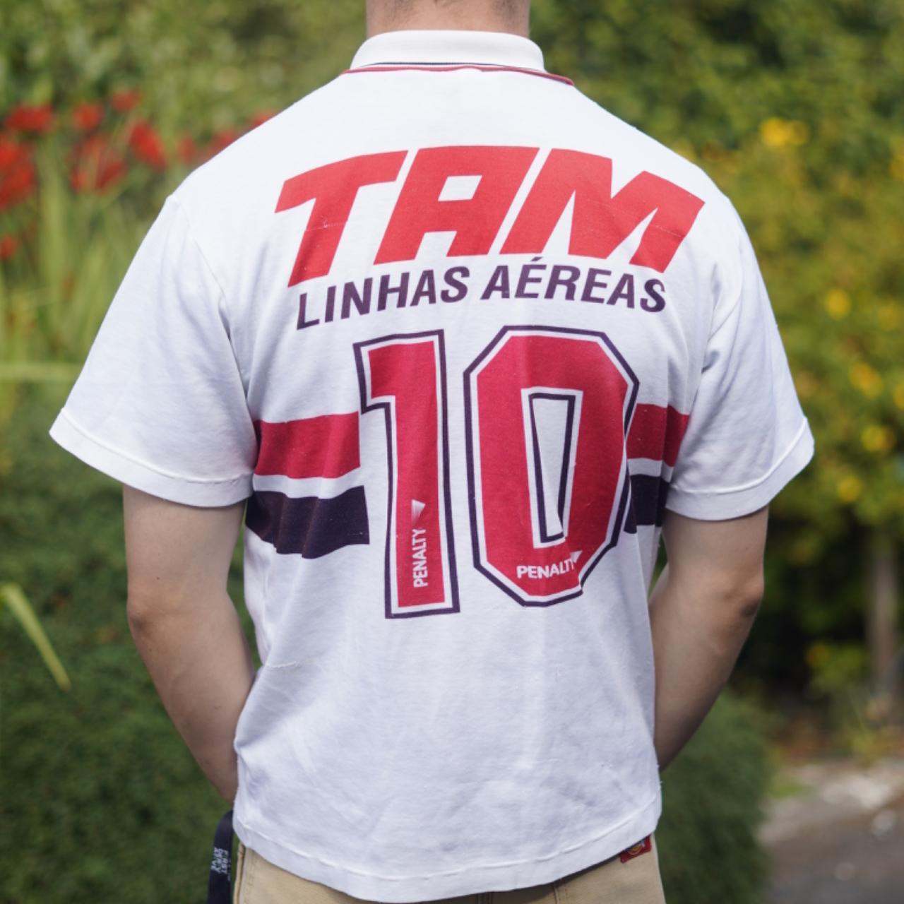 1994 São Paulo Home Shirt by Penalty - (Juninho #10) Size Small