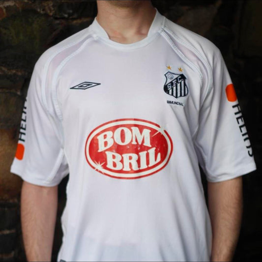 Santos 2002/03 Home Shirt by Umbro. Size Large.