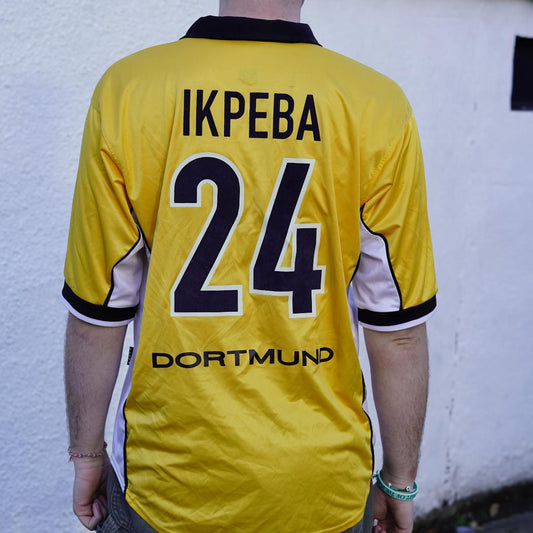 1998/00 Borussia Dortmund Home Shirt by Nike - Ikpeba #24. Size XL.