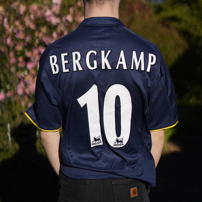 2000/01 Arsenal Third Shirt by Nike - Bergkamp #10. Size Small