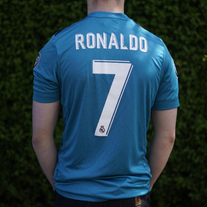 2017/18 Real Madrid Third Shirt by Adidas - Ronaldo #7. Size Small