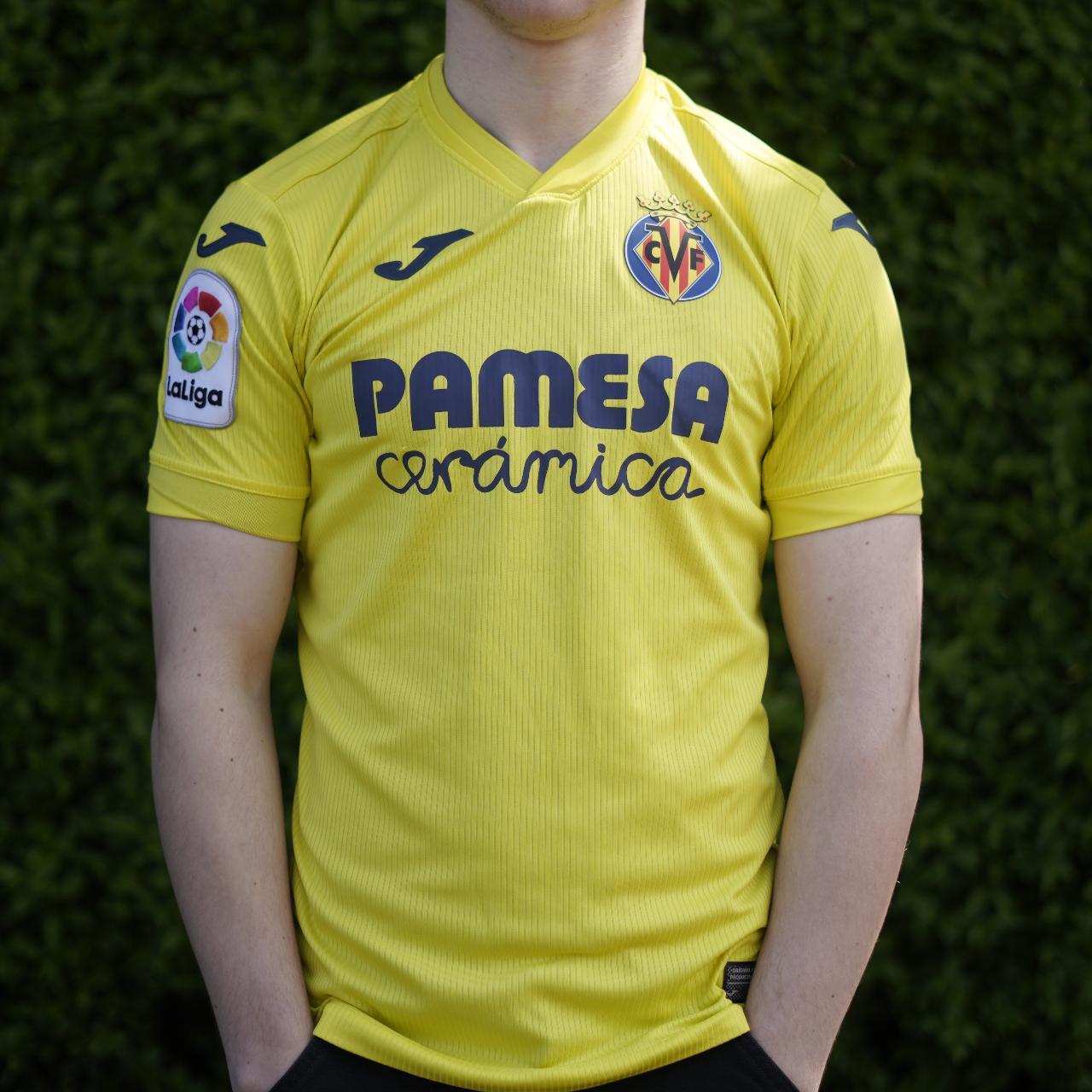 2020/21 Villarreal Home Shirt by Joma (Player Issue). Size Small