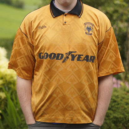 1991/92 Wolverhampton Wanderers Home Shirt by Bukta. Size Large