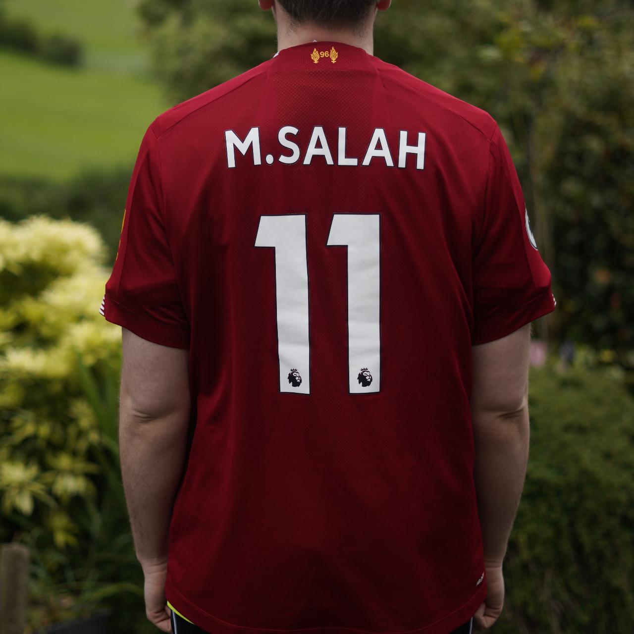 2019/20 Liverpool Home Shirt by New Balance - Salah #11. Size XL