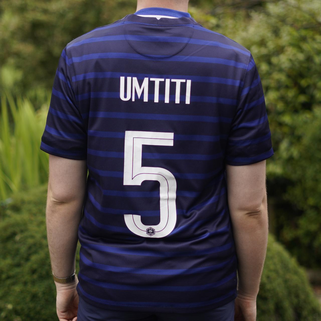 2020 France Home Shirt by Nike - Umtiti #5. Size Large