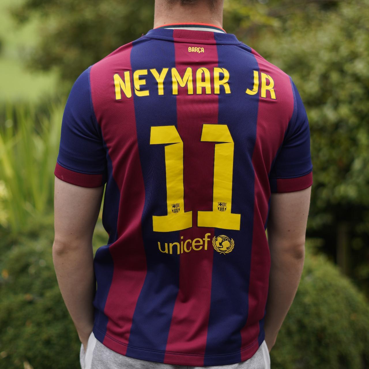 2014/15 Barcelona Home Shirt by Nike - Neymar Jr #11. Size: XS – The Mixer