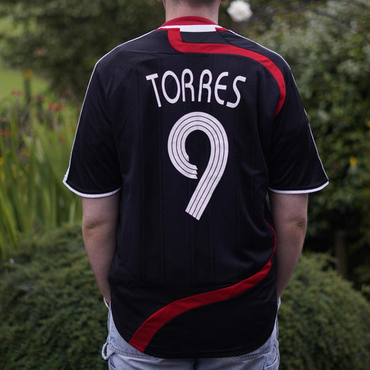 2007/08 Liverpool Third Shirt by Adidas - Torres #9. Size Large