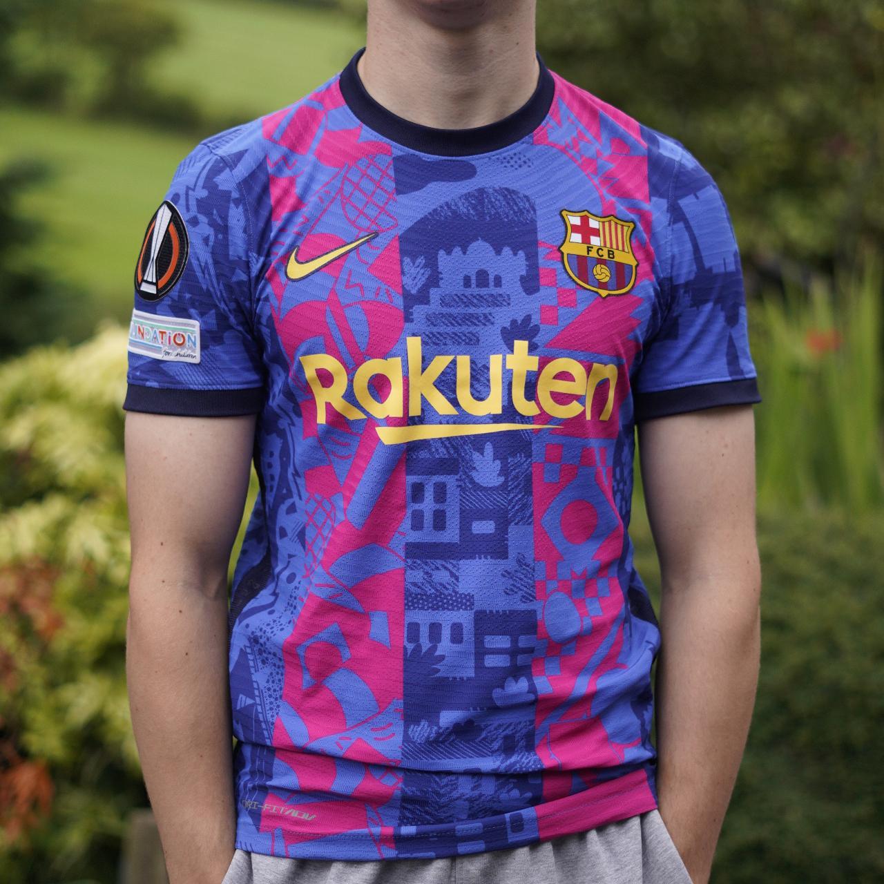 2021/22 Barcelona Third Shirt by Nike (Player Spec). Size Small