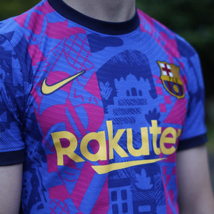 2021/22 Barcelona Third Shirt by Nike (Player Spec). Size Small