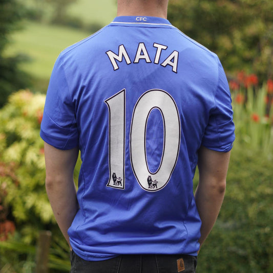 2012/13 Chelsea Home Shirt by Adidas - Mata #10. Size Small