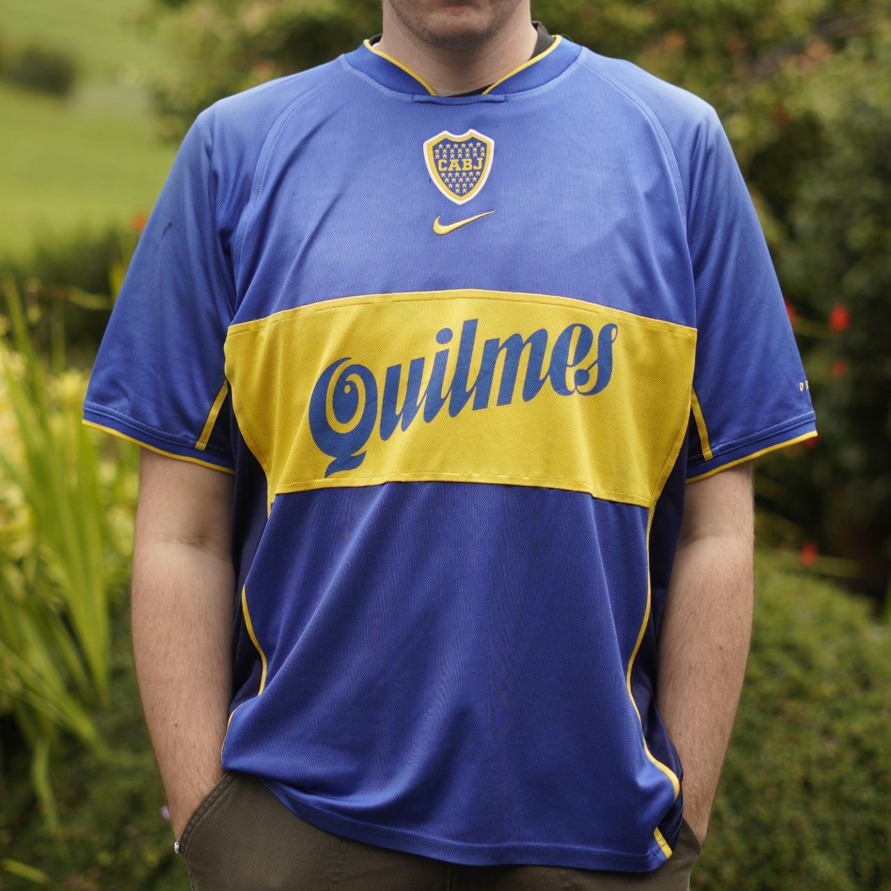 2001/02 Boca Juniors Home Shirt by Nike. Size XL