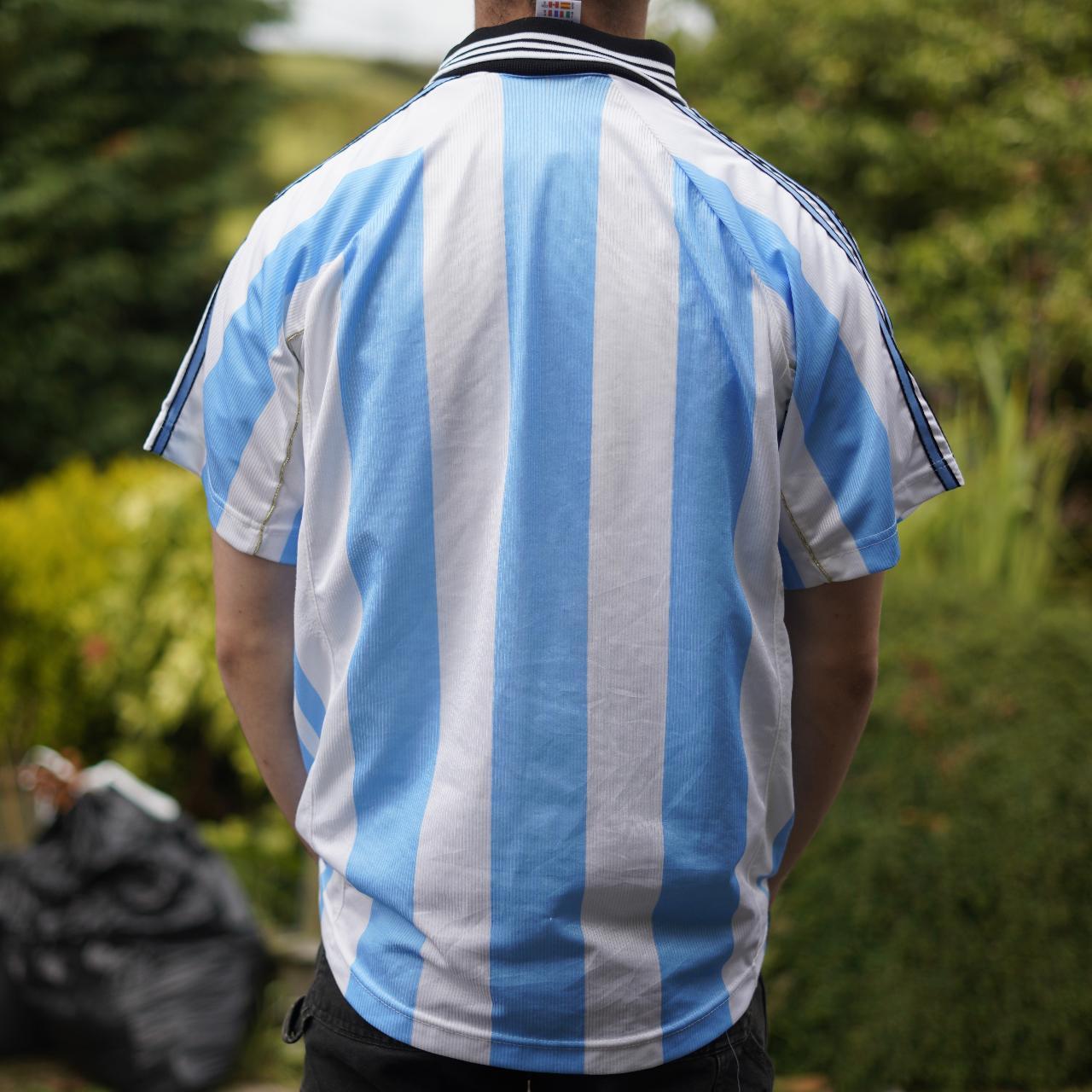 1998 Argentina Home Shirt by Adidas. Size Medium