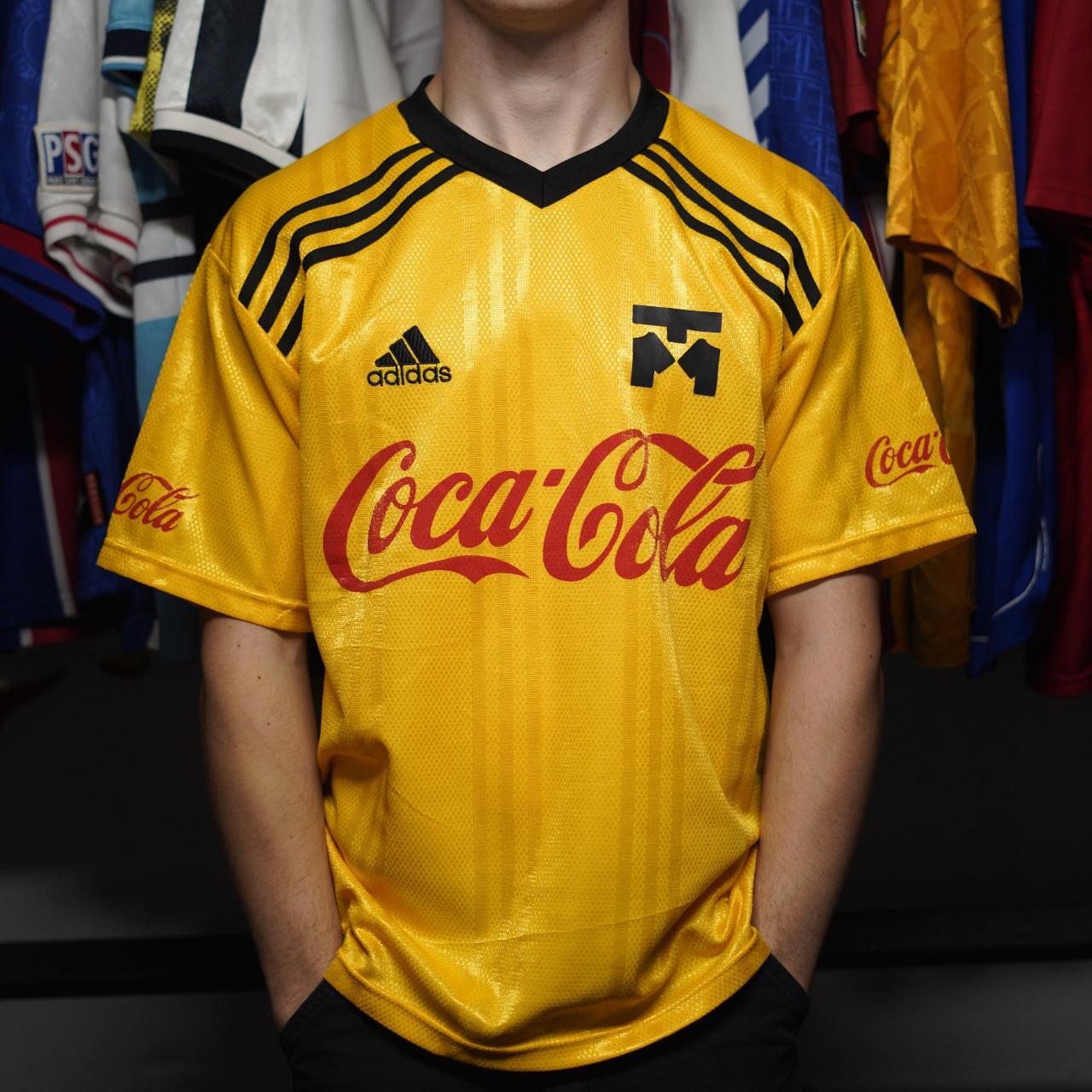 'Coca-Cola' Mixer FC Shirt by Adidas. Size Medium.