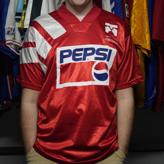 'The Pepsi' Mixer FC Shirt by Adidas. Size Large.