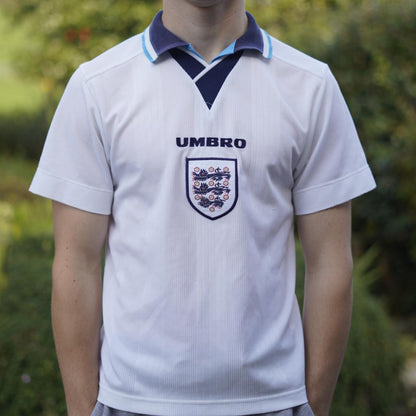 1996 England Home Shirt by Umbro. Size XS