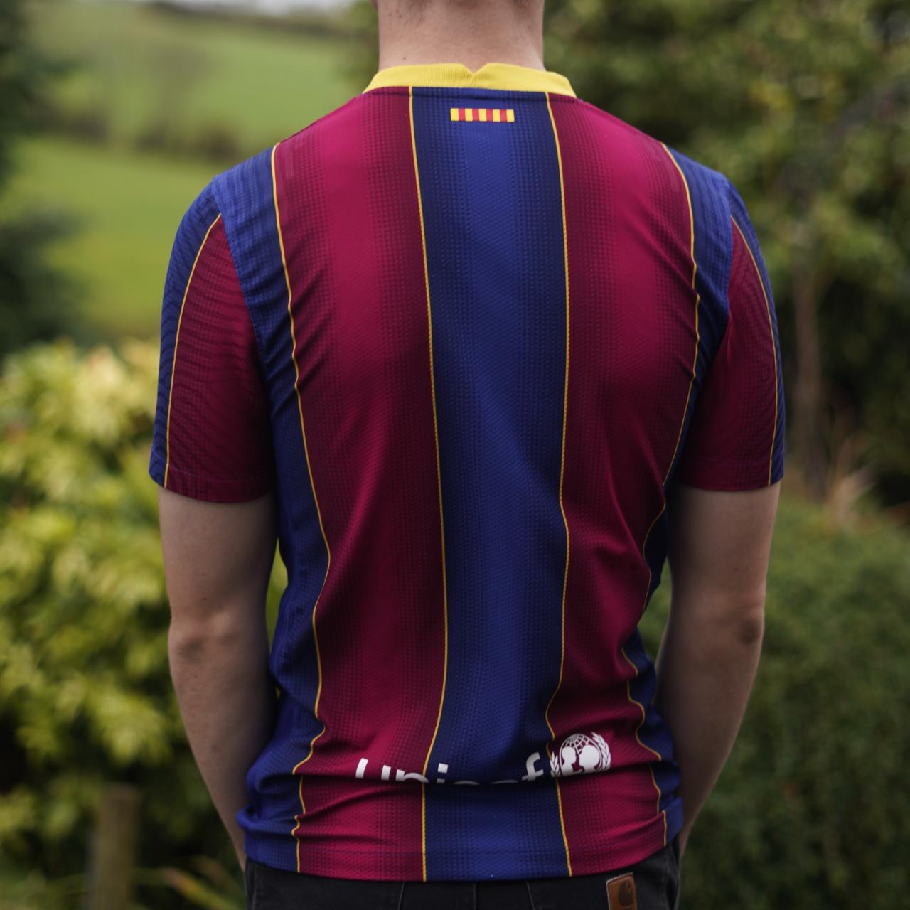 2020/21 Barcelona Home Shirt by Nike. (Player Spec). Size XS