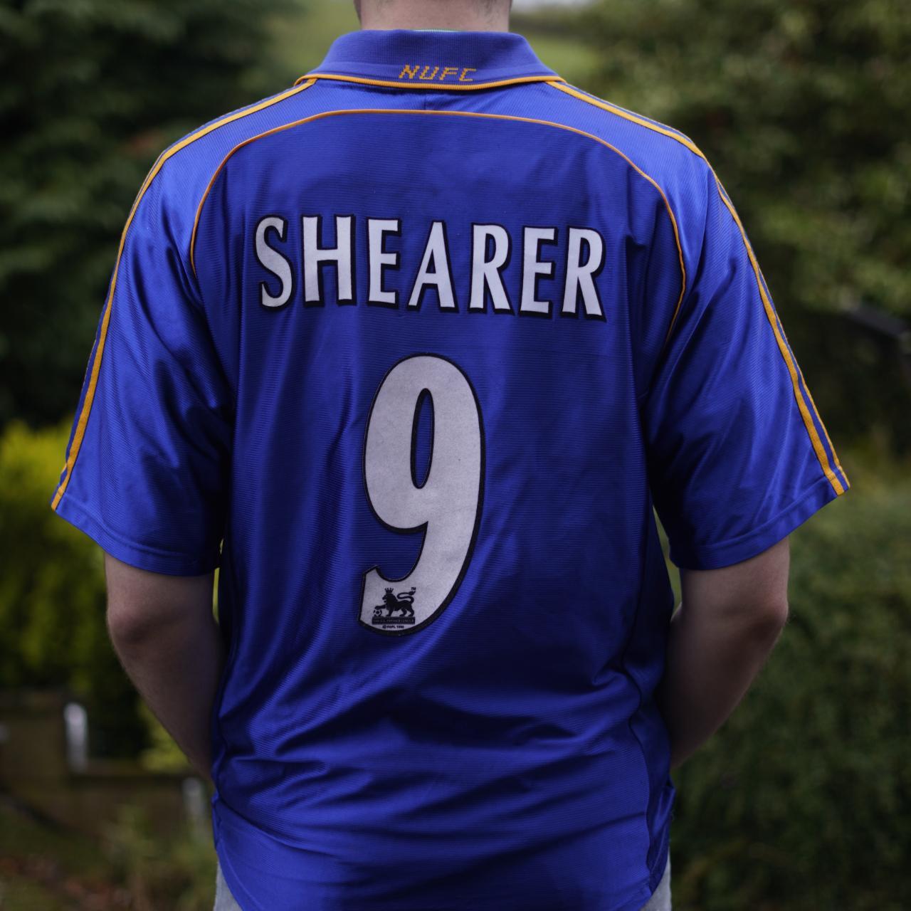 1998/99 Newcastle United Away Shirt by Adidas - Shearer #9. Size Large