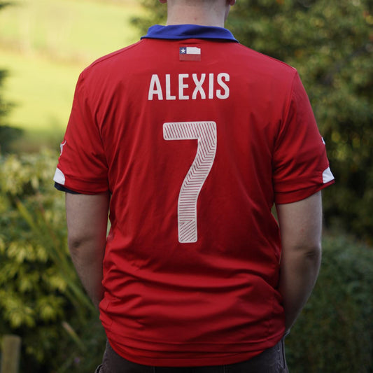 2014 Chile Home Shirt by Puma - Alexis #7. Size XL