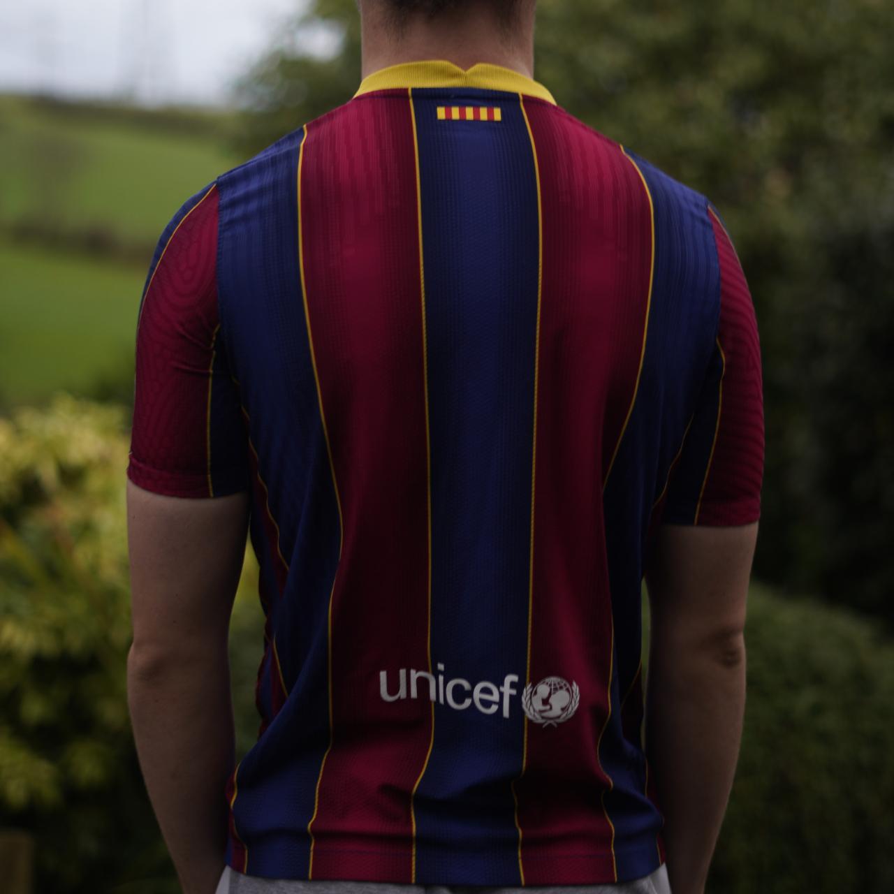 2020/21 Barcelona Home Shirt by Nike (Player Spec).

Size XS