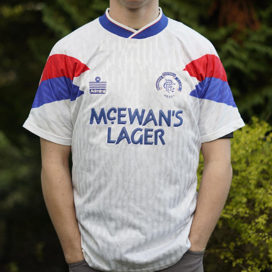 1990/92 Rangers Away Shirt by Admiral. Size Medium