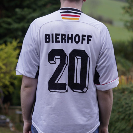 1998 Germany Home Shirt by Adidas - Bierhoff #20. Size Large