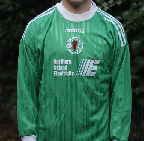 Northern Ireland Schools 1994 Template Shirt by Adidas. Size Medium.