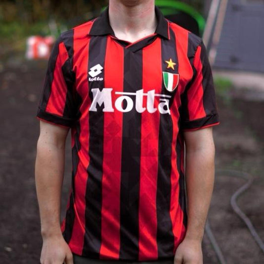 1994/95 AC Milan Home Shirt by Lotto. Size Medium