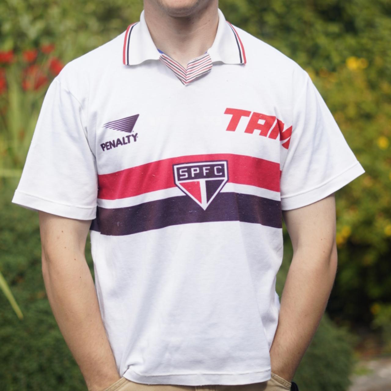 1994 São Paulo Home Shirt by Penalty - (Juninho #10) Size Small