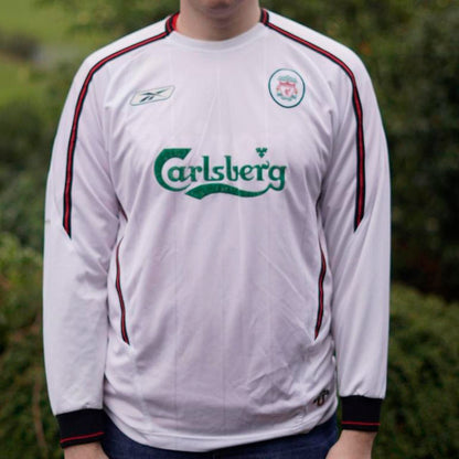 2003/04 Liverpool Away Shirt by Reebok - Gerrard #8. Size XL
