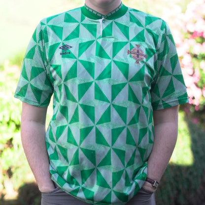 1990 Northern Ireland Home Shirt by Umbro. Size XL