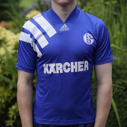 1994/96 Schalke Home Shirt by Adidas. Size XS