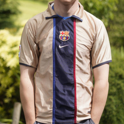 2001/02 Barcelona Away Shirt by Nike. Size XS