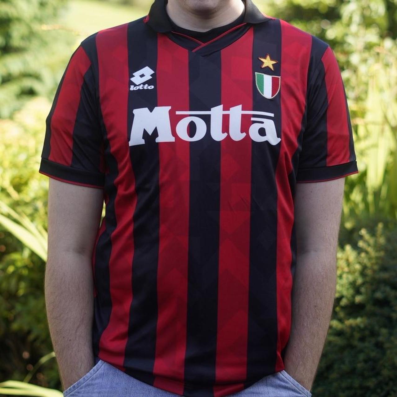 1993/94 AC Milan Home Shirt by Lotto - Maldini #3. SizeLarge