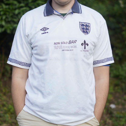 1990 England Home Shirt by Umbro. Size: XL