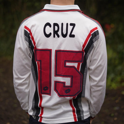 1997/98 AC Milan Away Shirt by Lotto - Cruz #15. Size Small