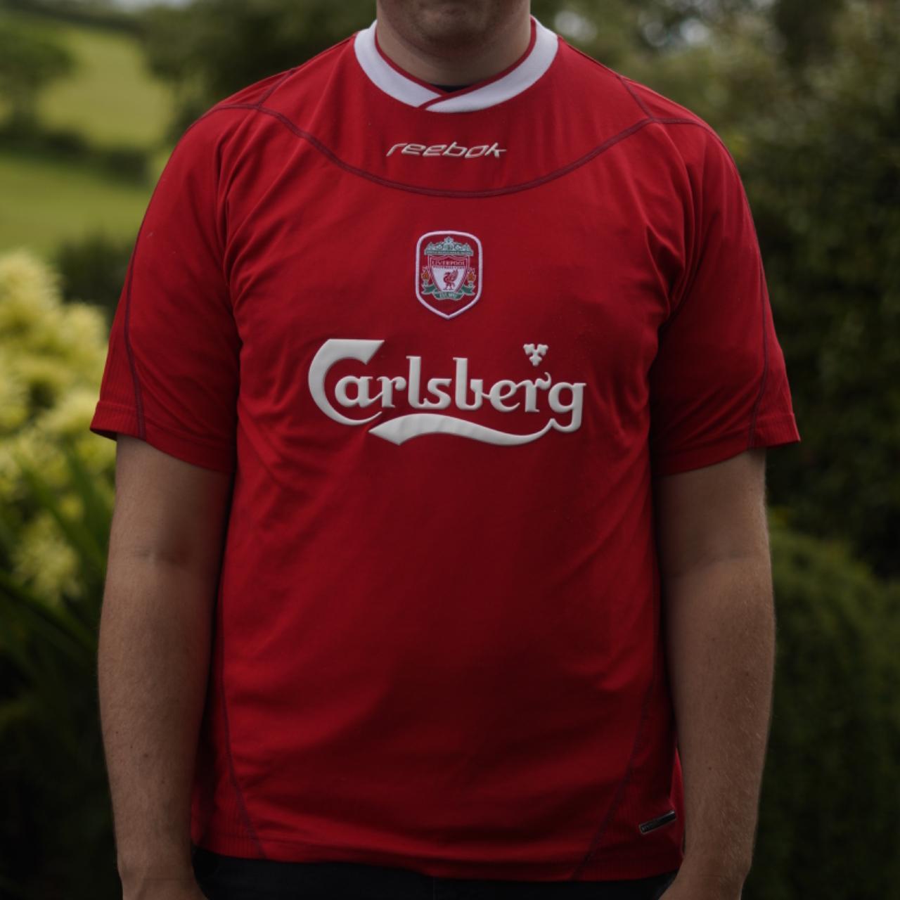 2001/02 Liverpool Home Shirt by Reebok. Size Large