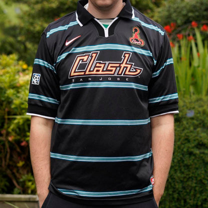 1998/99 San Jose Clash Away Shirt by Nike. Size XL