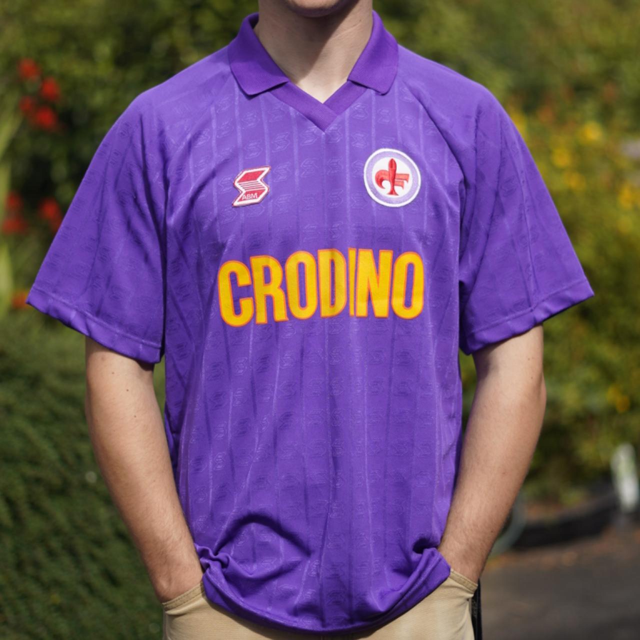 1988/89 Fiorentina Home Shirt by ABM. Size Medium
