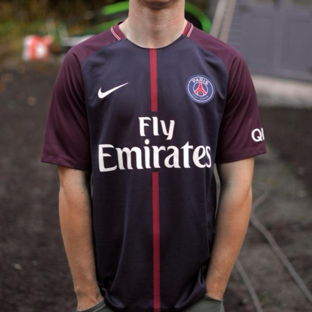 2017/18 PSG Home Shirt by Nike - Mbappe #29. Size Medium