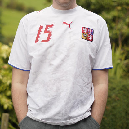 2006 Czechia Away Shirt by Puma - Baros #15. Size XL