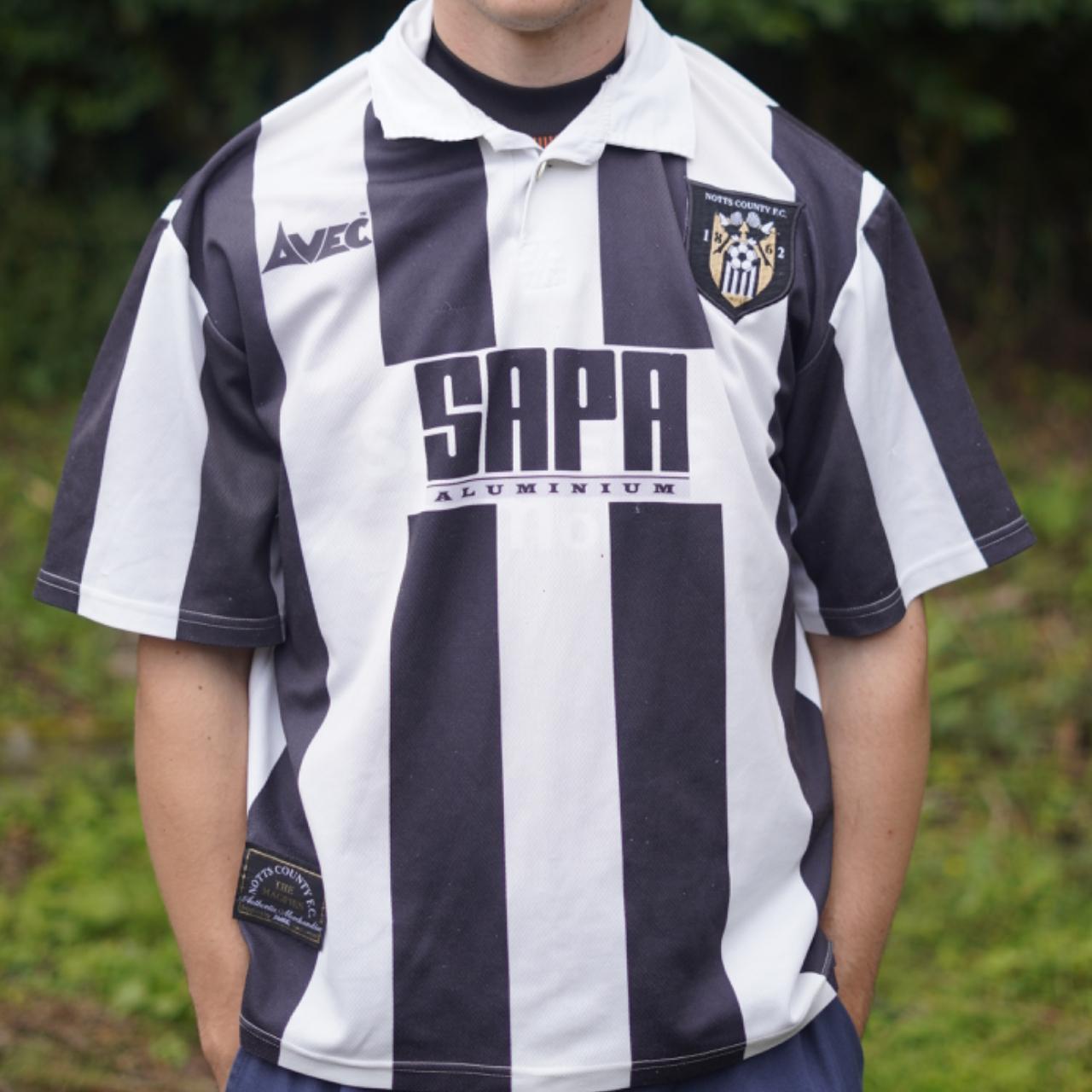 1997/99 Notts County Home Shirt by Avec. Size Medium