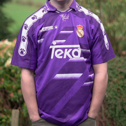 1994/96 Real Madrid Away Shirt by Kelme. Size Medium
