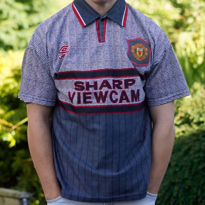 1994/95 Manchester United Away Shirt by Umbro. Size Medium