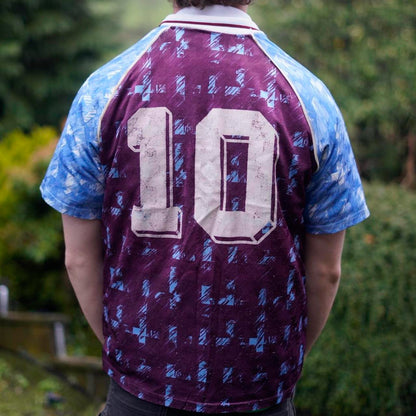 1991/92 Burnley Home Shirt by Ribero. Size Small