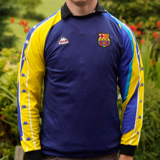 1995/96 Barcelona Goalkeeper 2 Shirt by Kappa. Size Small